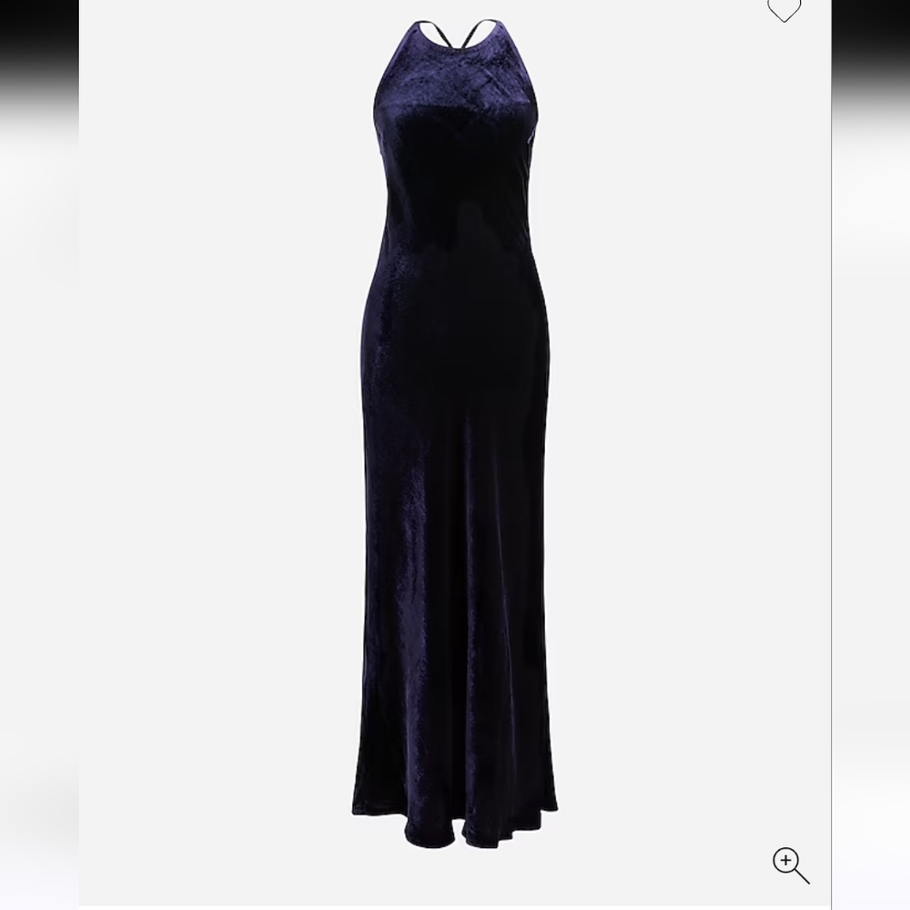 NWT J Crew Velvet Halter Dress Size 14